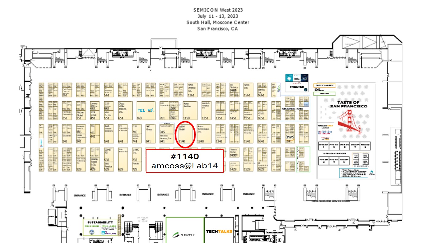 amcoss is exhibitor at SEMICON West amcoss GmbH